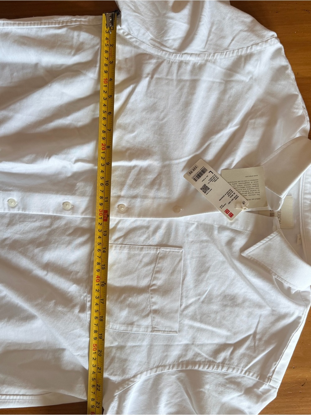 JW ANDERSON White Boxy Cropped Button-Down Shirt - Picture 11 of 11
